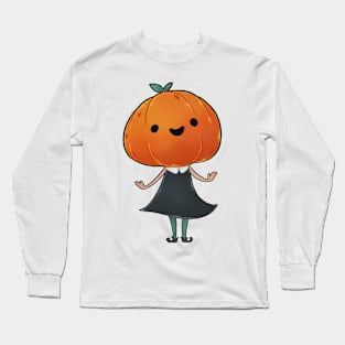 Cute pumpkin creature Long Sleeve T-Shirt